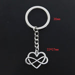 Infinity heart keychain nz
