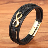 Infinity symbol bracelet Gold / 23 cm nz