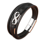 Infinity symbol bracelet Steel / 23 cm nz