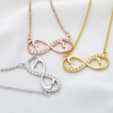 Infinity Symbol heart necklace nz