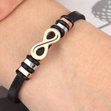 Infinity Vegan Leather Bracelet nz