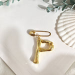 Initial brooch P nz
