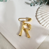 Initial brooch R nz