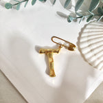 Initial brooch T nz