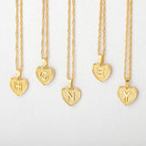 Initial heart necklace nz