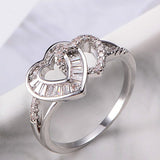 Intertwined heart ring nz