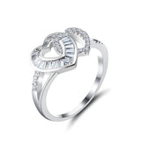 Intertwined heart ring nz