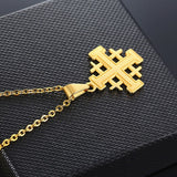 Jerusalem cross necklace stainless steel nz