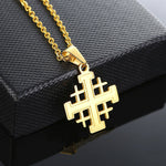 Jerusalem cross necklace stainless steel nz