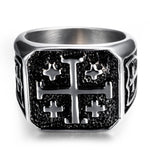 Jerusalem cross ring 54 mm nz
