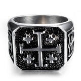 Jerusalem cross ring 54 mm nz