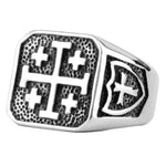 Jerusalem Cross Signet Ring nz