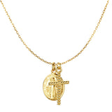 Jesus And Mary Cross Necklace nz