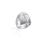 Jesus Christian Ring 54 mm / Silver nz