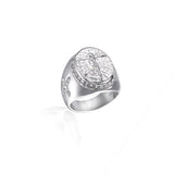 Jesus Christian Ring 54 mm / Silver nz