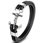 Jesus cross bracelet Silver colour nz