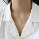 Jesus cross necklace Gold nz