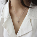 Jesus cross necklace Silver nz
