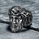 Jesus face signet ring nz