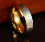Jesus ring 52 mm / Gold/silver nz