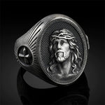 Jesus stainless steel ring nz