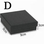 Jewellery Box Cardboard Black / 9 x 3 cm nz