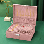 Jewellery Box Velvet Pink nz