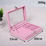 Jewellery box velvet pink nz