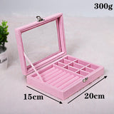Jewellery box velvet pink nz