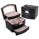 Jewellery Box with Spacious Compartments Black nz