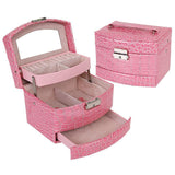 Jewellery Box with Spacious Compartments Pink nz