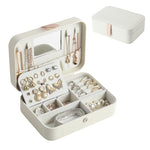 Jewellery Travel Case White mirror nz