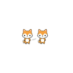 Kawaii Fox Earrings nz