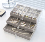 Keepsake for Earrings Grey 18 grid nz