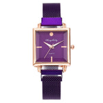 Ladies square watch Purple nz