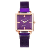 Ladies square watch Purple nz