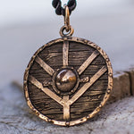 Lagertha Shield Pendant Bronze nz