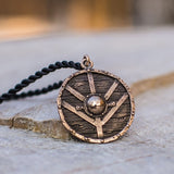 Lagertha Shield Pendant Bronze nz