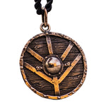 Lagertha Shield Pendant Bronze nz