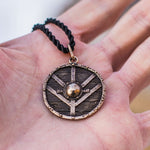 Lagertha Shield Pendant Bronze nz