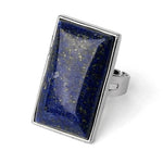 Lapis lazuli square ring nz