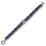 Lapis lazuli stainless steel bracelet nz