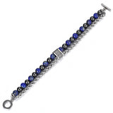 Lapis lazuli stainless steel bracelet nz