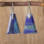 Lapis Lazuli Trapeze Earrings nz