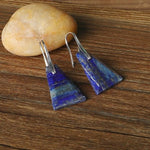 Lapis Lazuli Trapeze Earrings nz