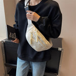 Large and modern fanny pack Beige nz