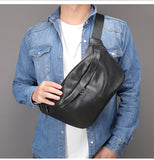 Large black men’s waist bag nz
