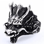 Large dragon ring 56.5 mm nz