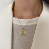 Large gold sun necklace nz