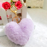 Large heart keyring Purple nz